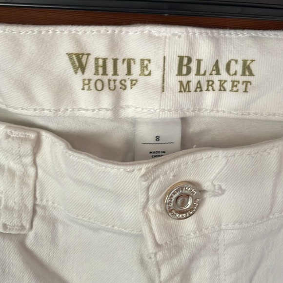 White House Black Market white ankle pant - Picture 3 of 6